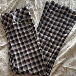 Torrid Black and White Plaid Pants